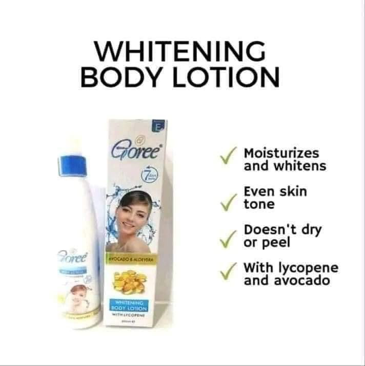 Goree Whitening Lotion 250ml (With Lycopene, Avocado and Aloe Vera)