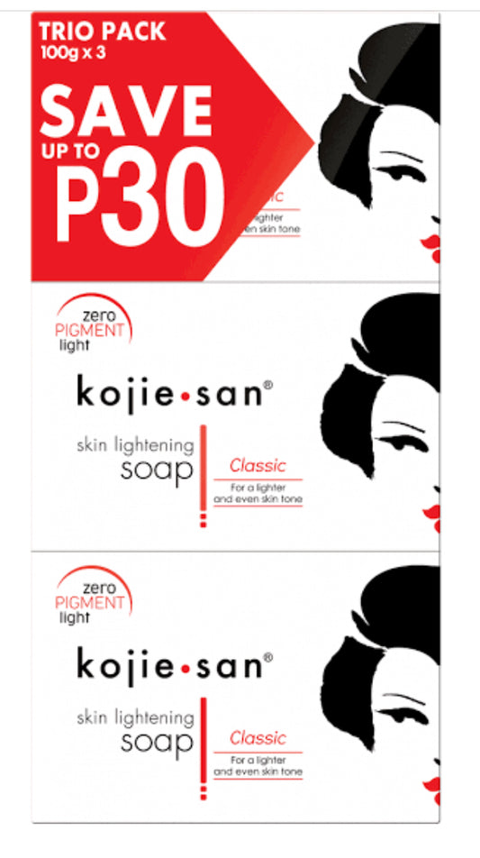 Kojie San Soap 100g X 3 bars (Trio Pack)