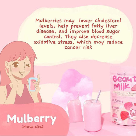 Dear Face Beauty Milk Ichigo Premium Japanese Strawberry Glutathione Drink