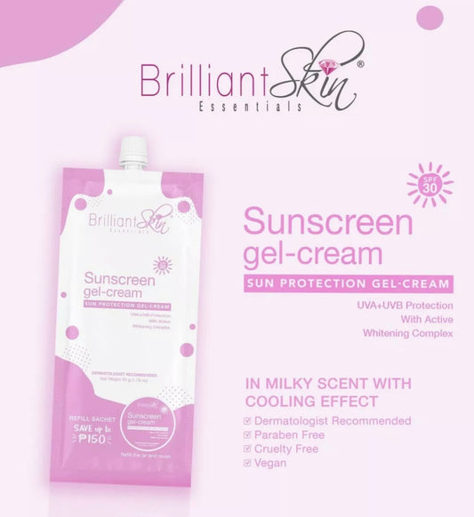 Brilliant Skin Sunscreen Gel Cream Sunblock Sachet 50g