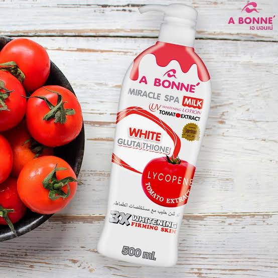 A Bonne’ Body Lotion Miracle Spa Milk Tomato Extract Glutathione 500ml