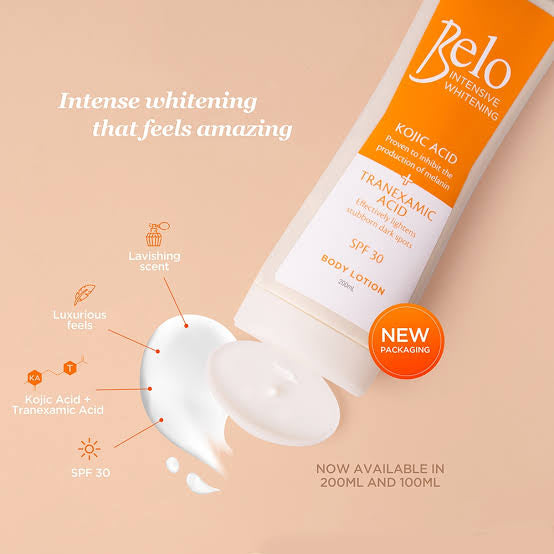 BELO Whitening Lotion (Orange) Kojic Acid+Tranexamic Acid 200ml