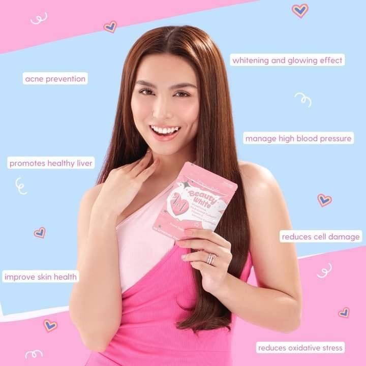 Beauty White 4-in-1 Glutathione, Hydrolyzed C0llagen, Vit C and Garcinia Cambogia by You Glow Babe