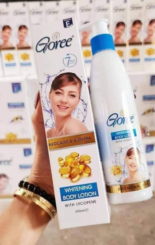 Goree Whitening Lotion 250ml (With Lycopene, Avocado and Aloe Vera)