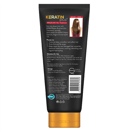 Keratin Plus Brazilian Hair Treatment 200g tube (BLACK)