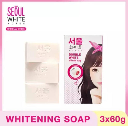 Seoul Korea Double White Whitening Soap 3X60g