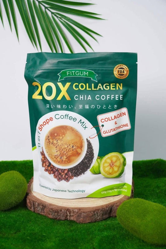 Fitgum 20x Collagen Chia Coffee