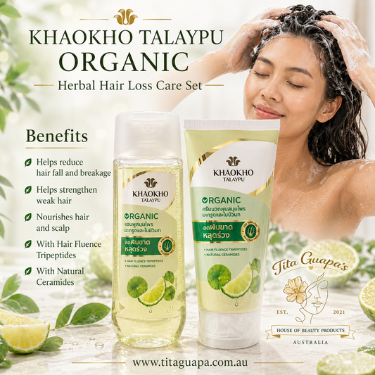 Khaokho Talaypu Organic Herbal Hair Loss Shampoo and Conditioner