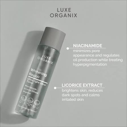 Luxe Organix ClinicalPRO Whitening Repair Ultra Light Glow Toner 150ml