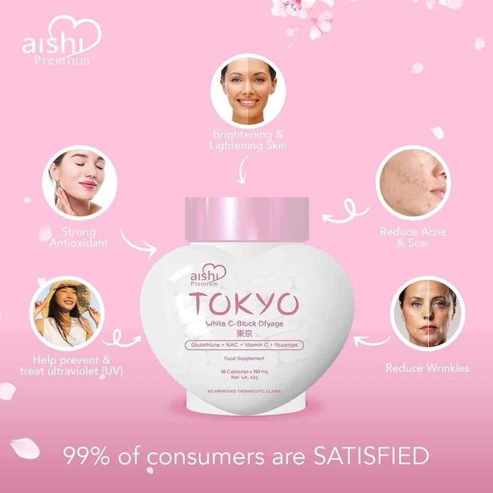 aishi glutathione Aishi Tokyo White C-Block Glutathione + NAC + Vitamin C + Rosehips 700 – Tita Guapa's House of Beauty Products