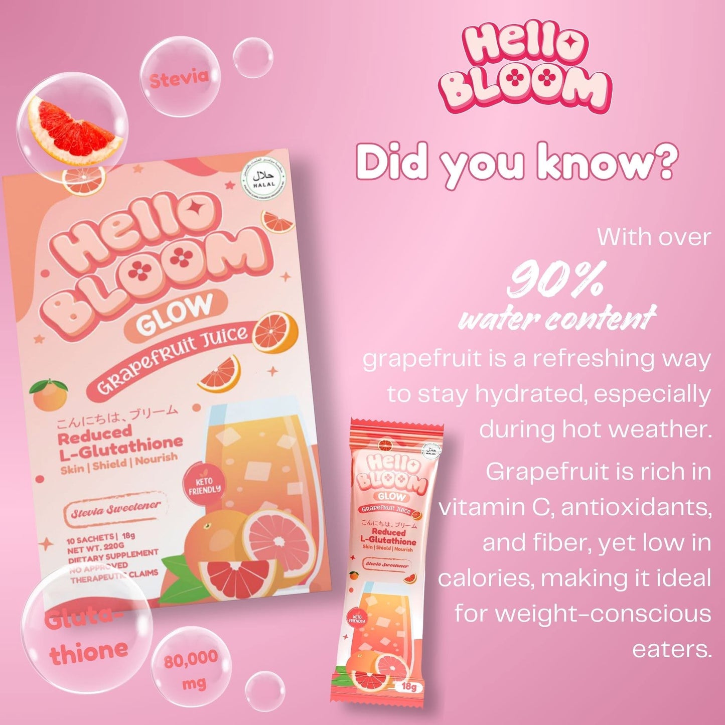 Hello Bloom Glow Grapefruit Juice by Kiray