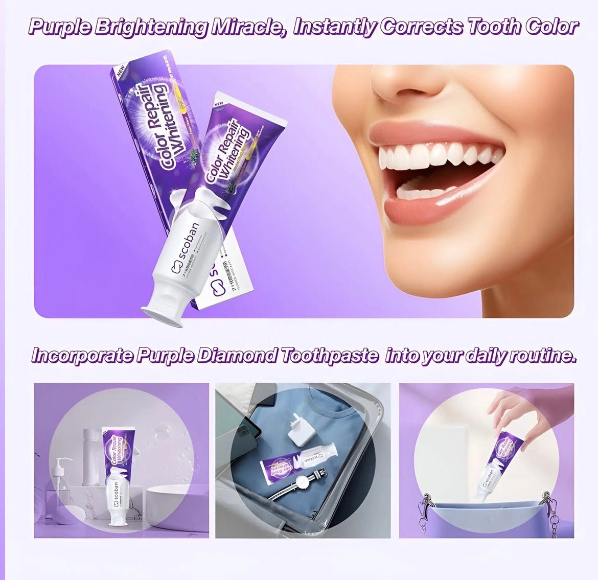 Scoban Color Repair Whitening Toothpaste 150g