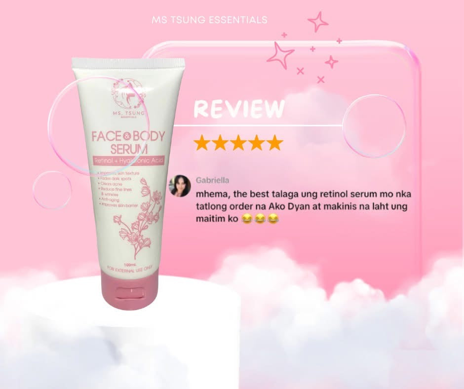 Ms. Tsung Face and Body Serum Retinol + Hyaluronic Acid 100ml
