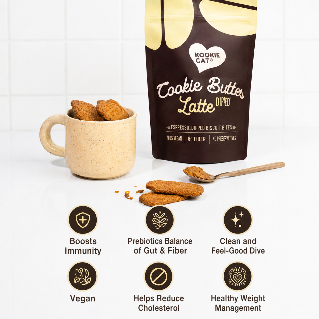 Hope Glow Cookie Butter Latte DTX Wellness Coffee Blend - 8 Sachets