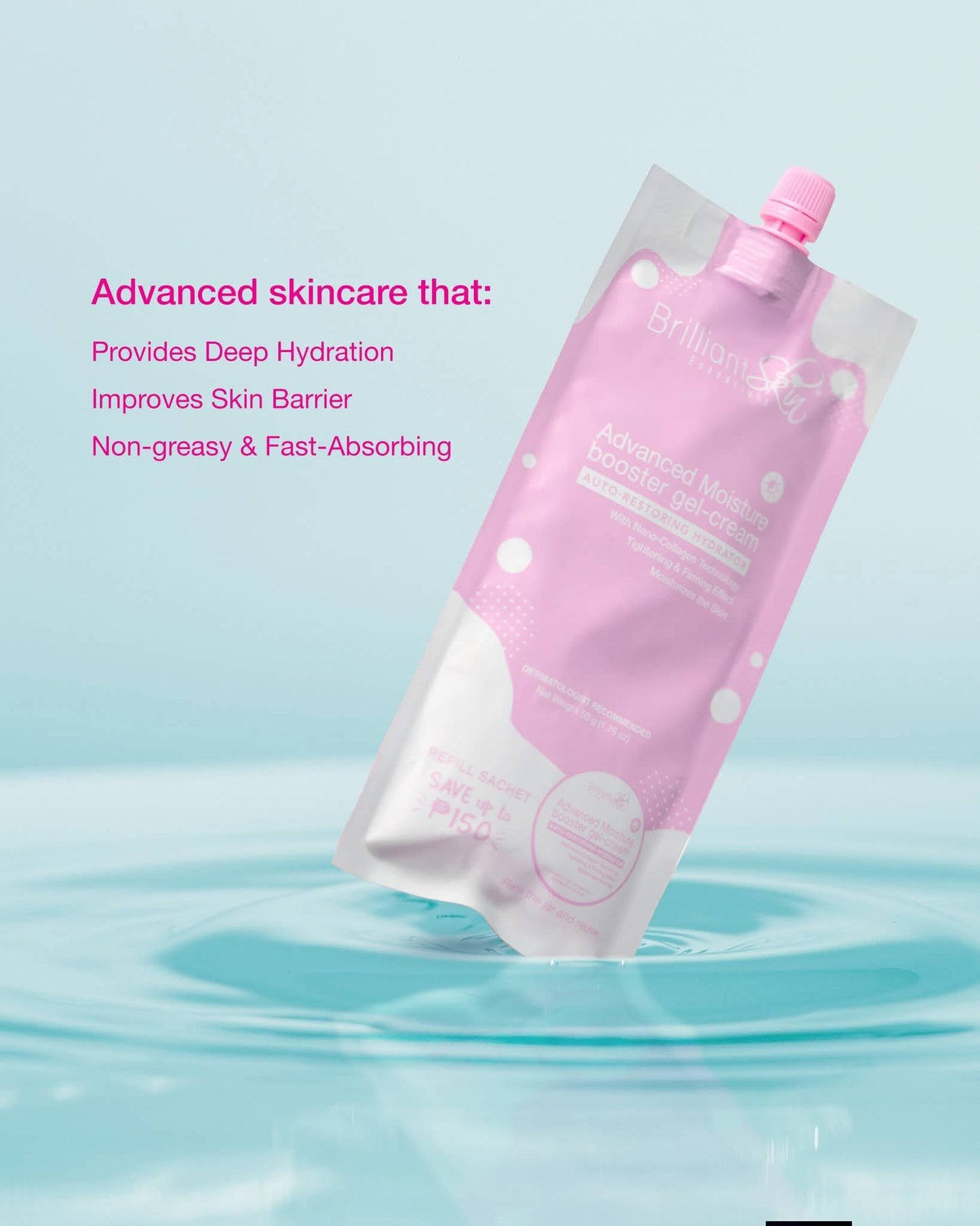 Brilliant Skin Advanced Moisture Booster Gel-Cream 50g