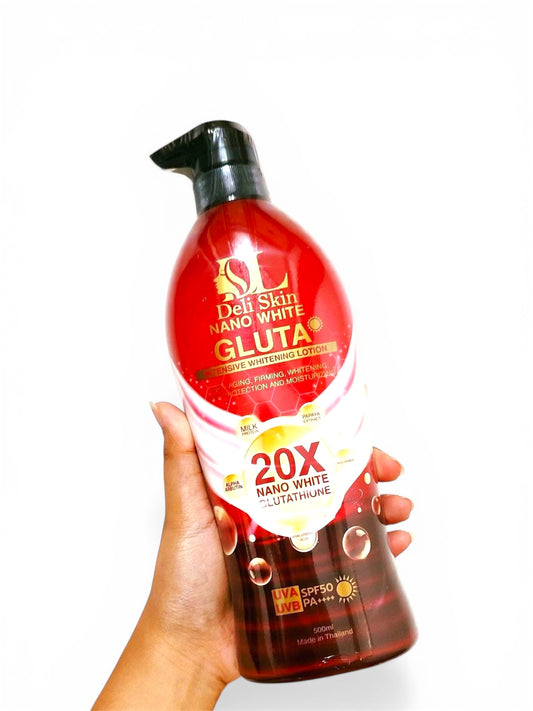 Deli Skin Nano White Gluta Intense Whitening Lotion 500ml