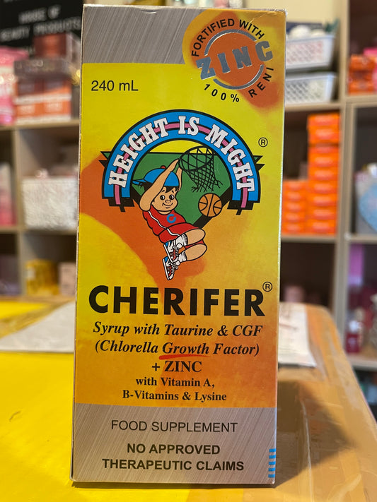 CHERIFER Syrup with Taurine & Double CGF + Zinc 240ml (2-12 yrs)