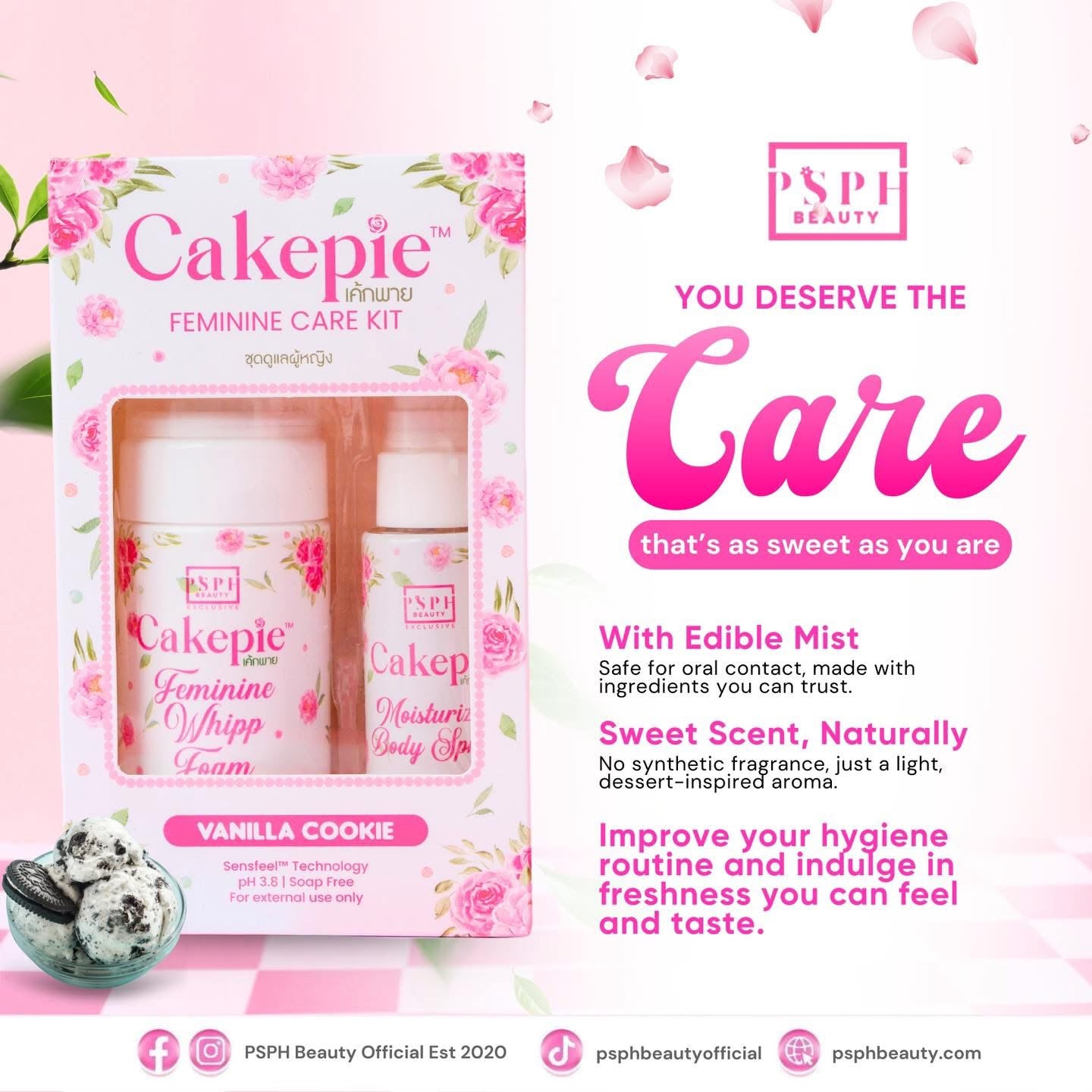 Cakepie Feminine Care Kit - Vanilla Cookie