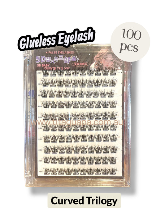 Glueless Eyelash 5D Baby Curved Style 100 clusters