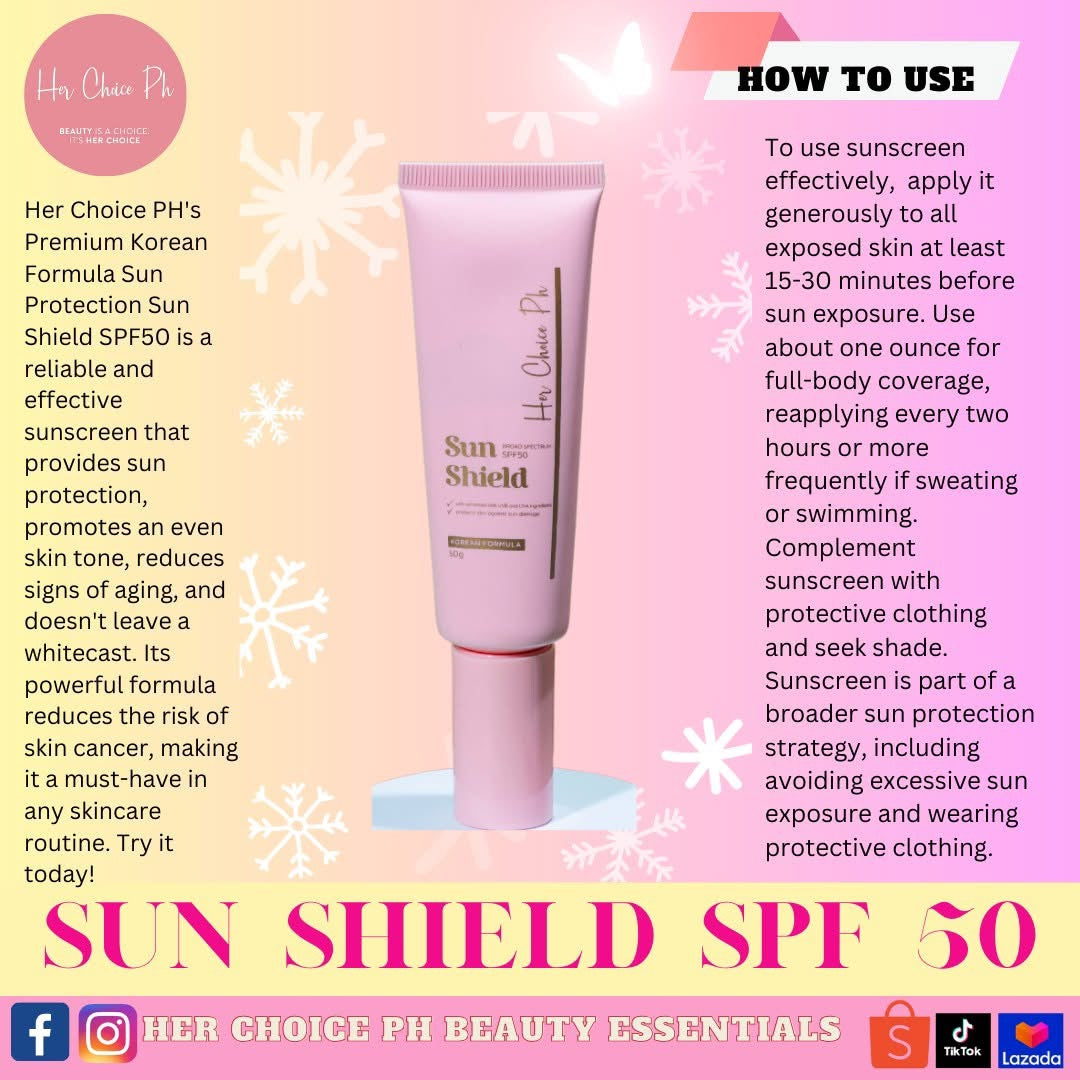 Her Choice PH Sun Shield SPF50 (50g)