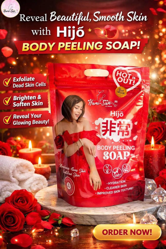 Hami-San Hijo Body Peeling Soap 5 pcs (50g each)