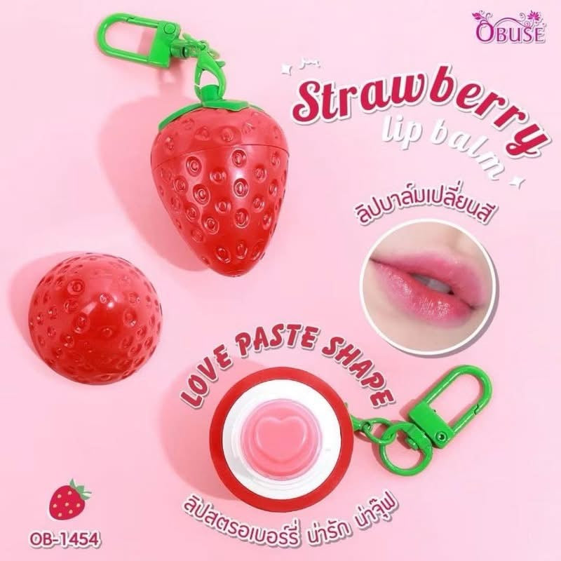 Obuse Strawberry Magic Lip Balm