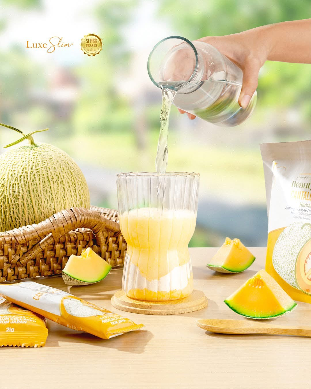 Luxe Slim Beauty Smoothie Cantaloupe Melon 8 sachets