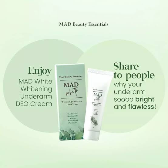 MAD White Whitening Underarm Deo Cream 30g