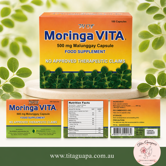 Moringa VITA 500mg Malunggay Capsule – 10 Capsules per Slab