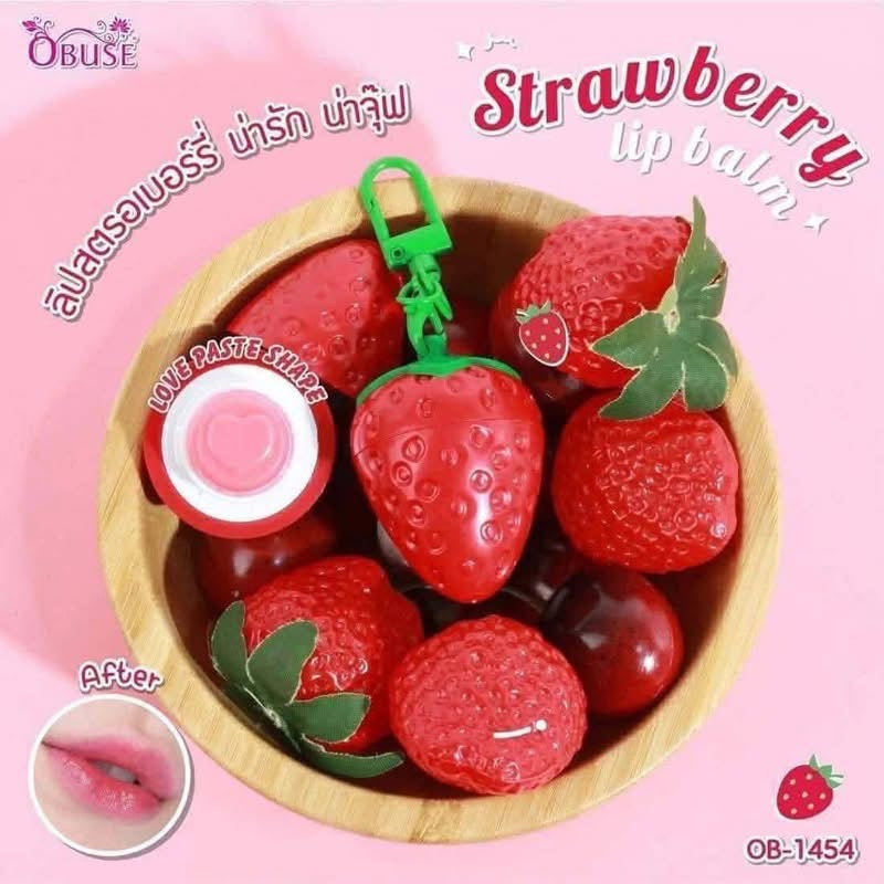 Obuse Strawberry Magic Lip Balm