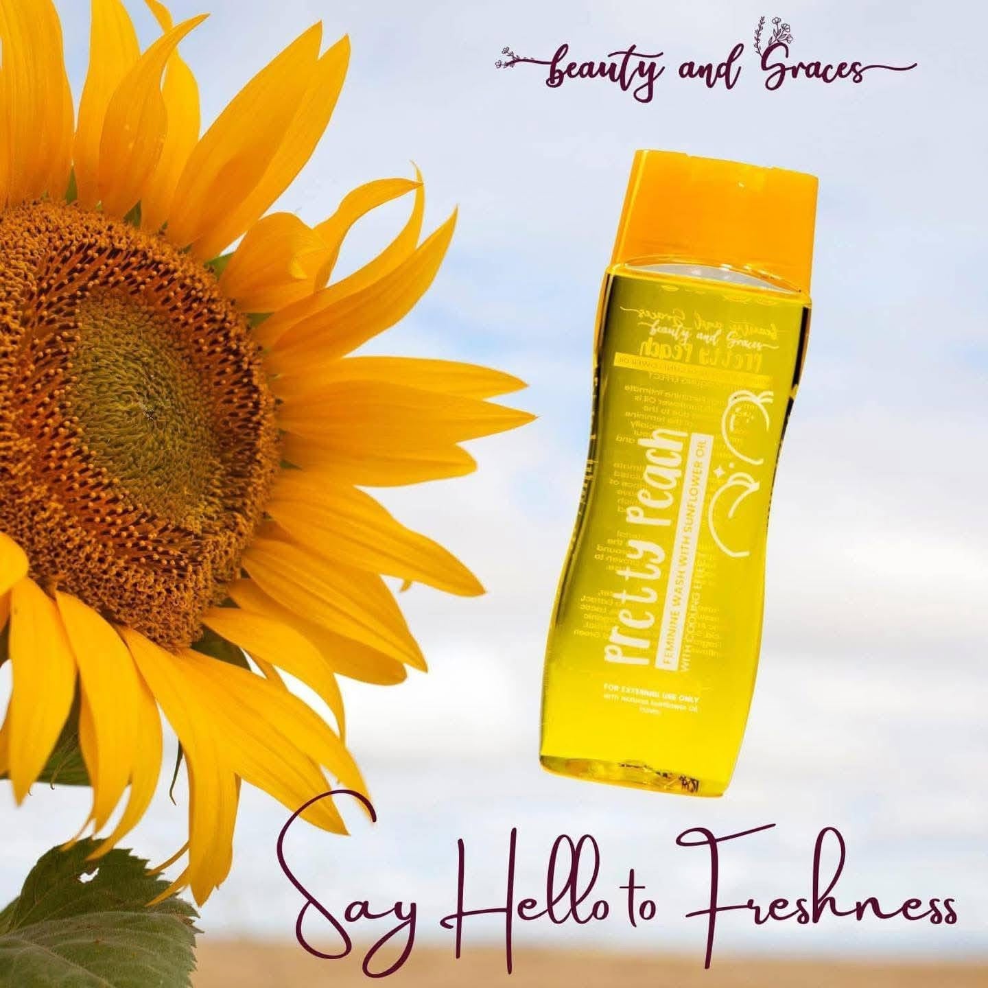 Pretty Peach Feminine Wash With Sunflower Oil 150ml