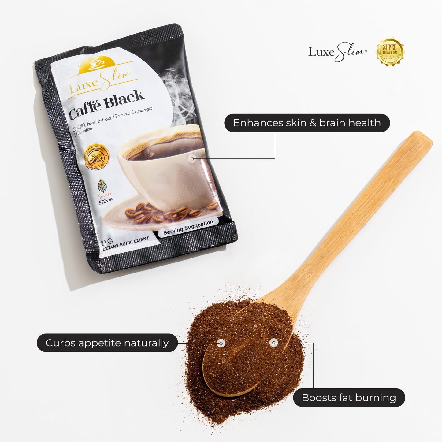 Luxe Slim Caffé Black 8 sachets