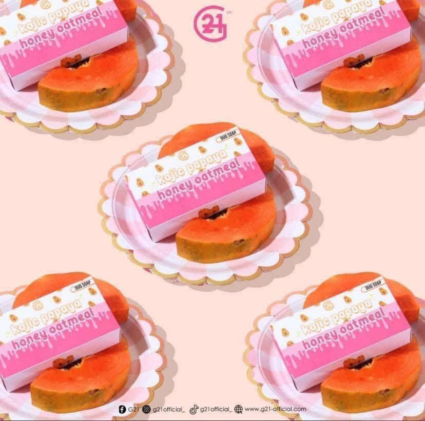 G21 Kojic Papaya Honey Oatmeal Duo Face and Body Soap 150