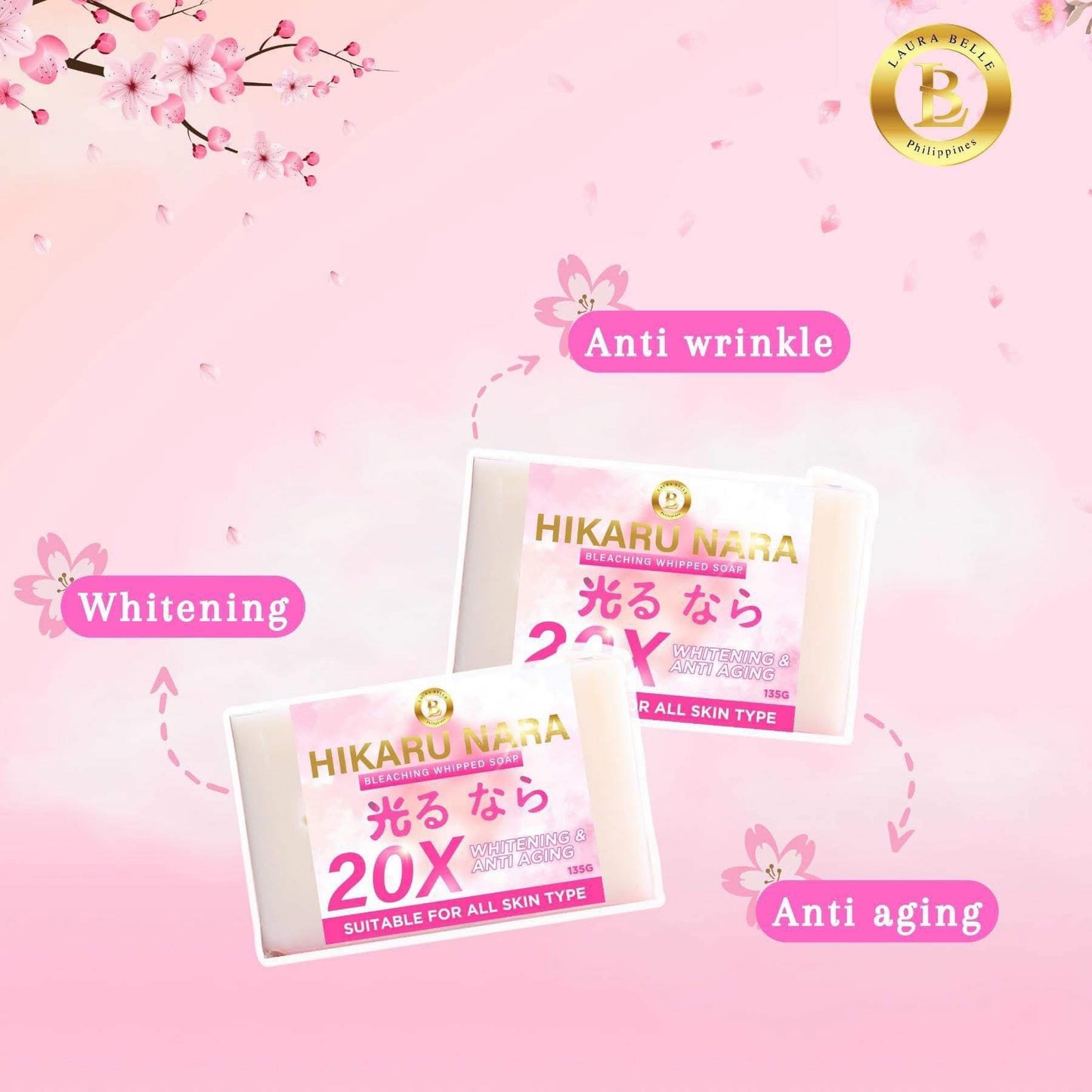 Hikaru Nara Niacinamide Bleaching Whipped Soap (with FREE Niacinamide Face Cream) LIMITED OFFER ONLY!
