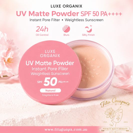 Luxe Organix UV Matte Powder SPF 50 PA++++ – Natural