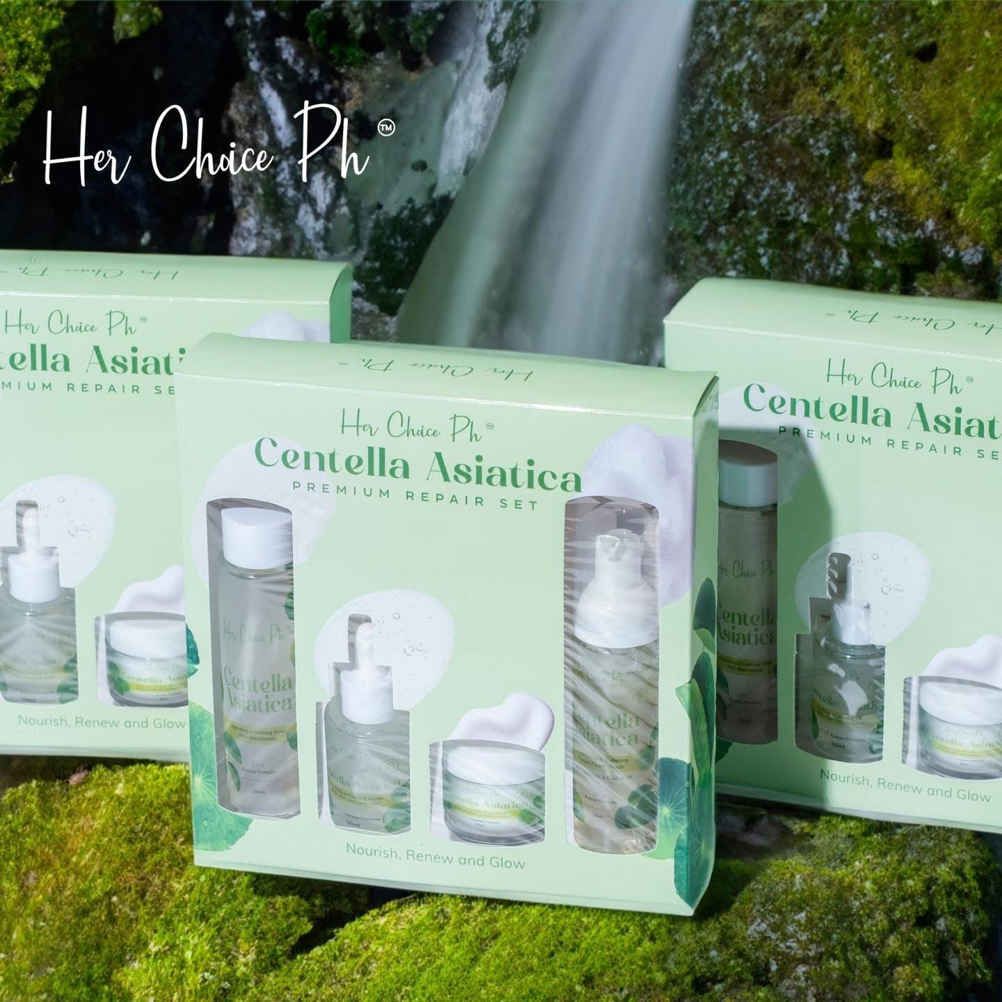 Her Choice Ph Centella Asciatica Premium Repair Set