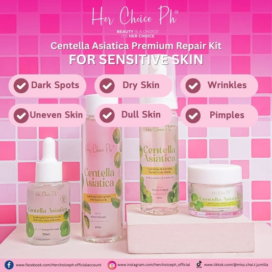 Her Choice Ph Centella Asciatica Premium Repair Set