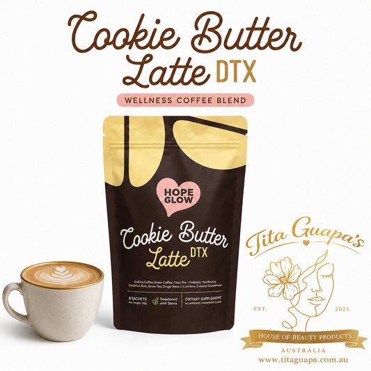 Hope Glow Cookie Butter Latte DTX Wellness Coffee Blend - 8 Sachets