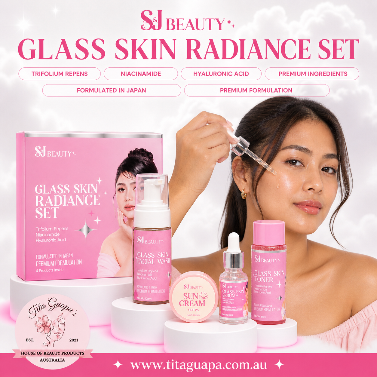 S&J Beauty Glass Skin Radiance Set