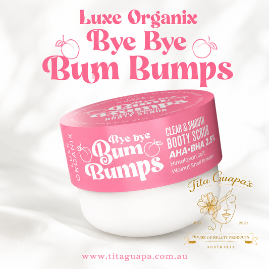 Luxe Organix Bye Bye Bum Bumps Clear & Smooth Booty Scrub