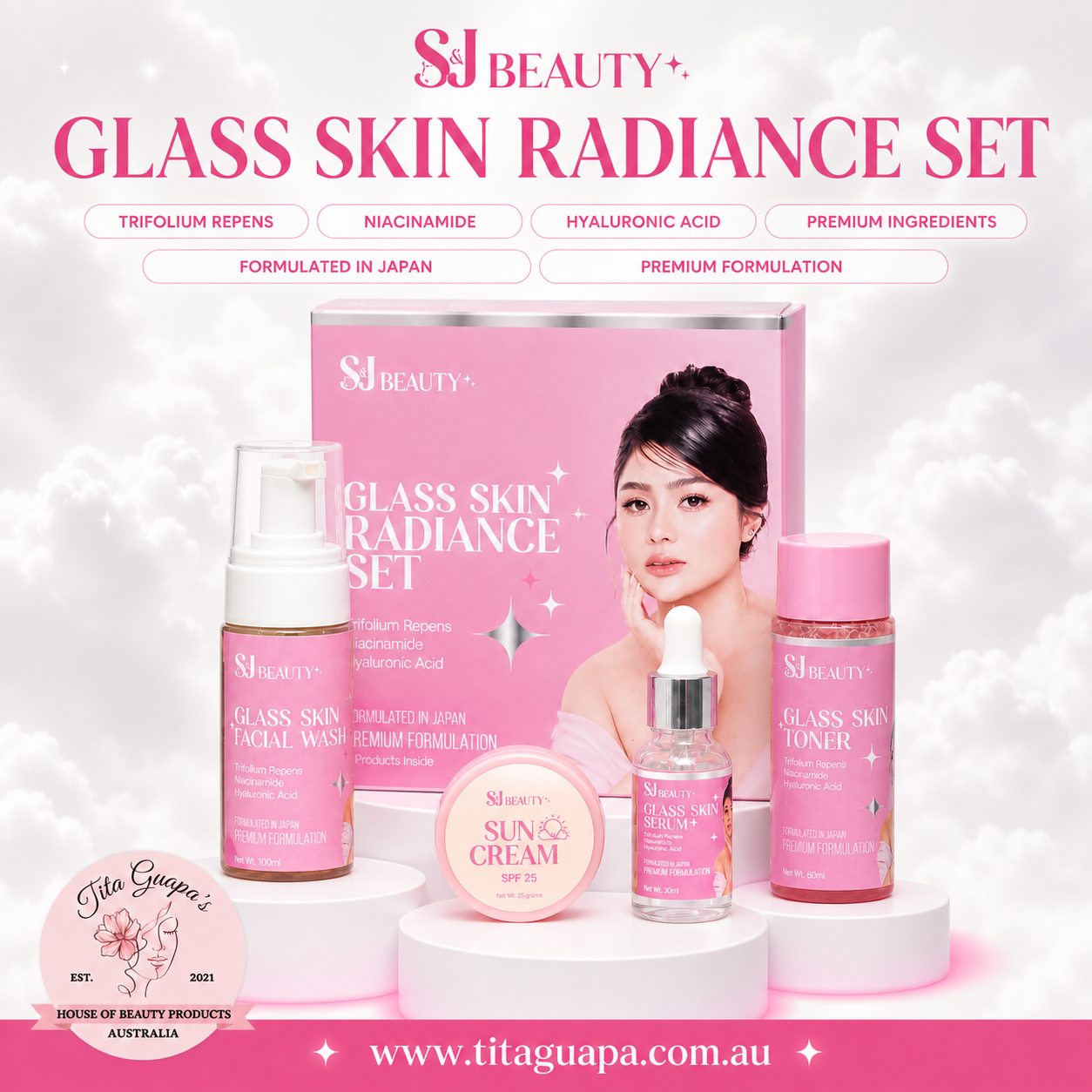 S&J Beauty Glass Skin Radiance Set