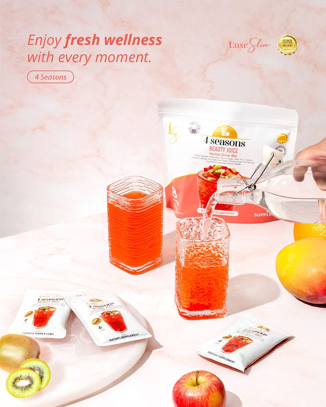 Luxe Slim Beauty Juice 4 Seasons 8 sachets