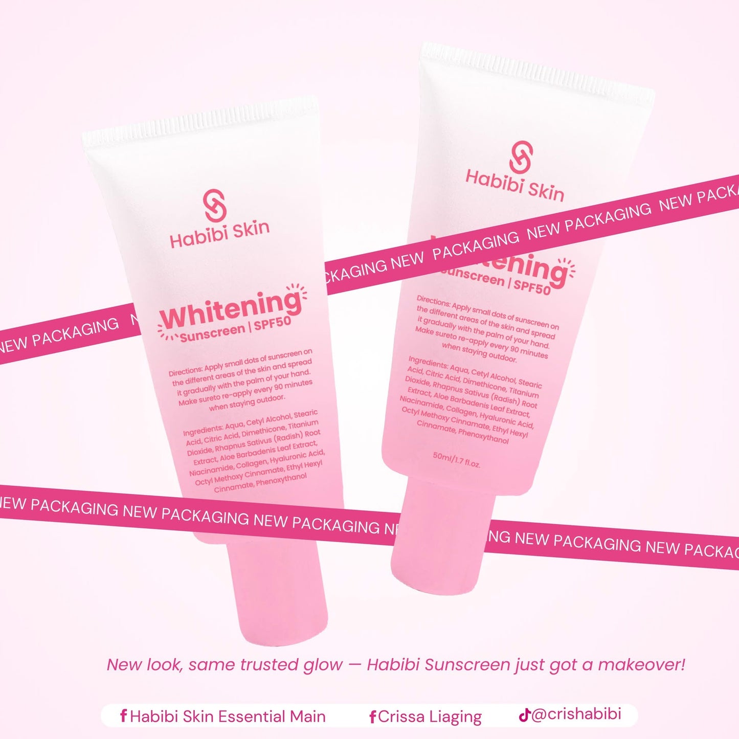 Habibi Skin Whitening Sunscreen SPF50  50ml