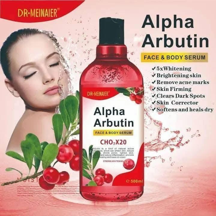 Alpha Arbutin Face & Body Serum 500ml by Dr. Meinaier