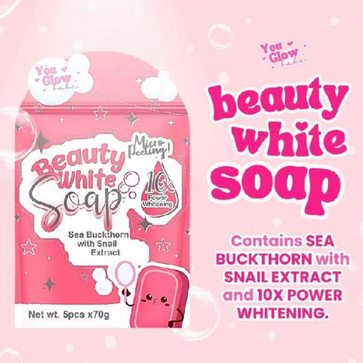 Beauty White Micropeeling Soap 5pcs x 70g by You Glow Babe