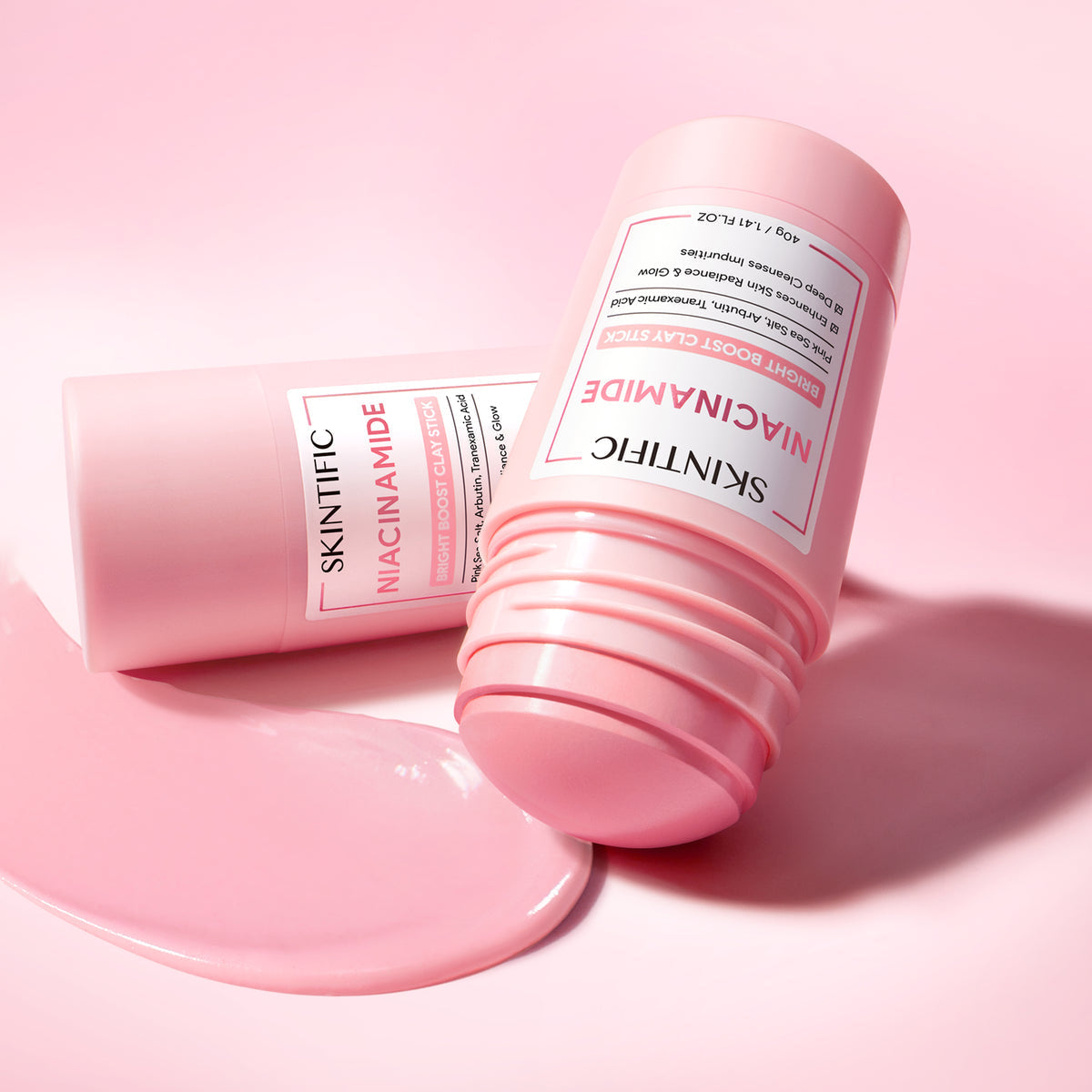 SKINTIFIC Niacinamide Bright Boost Clay Stick 40g