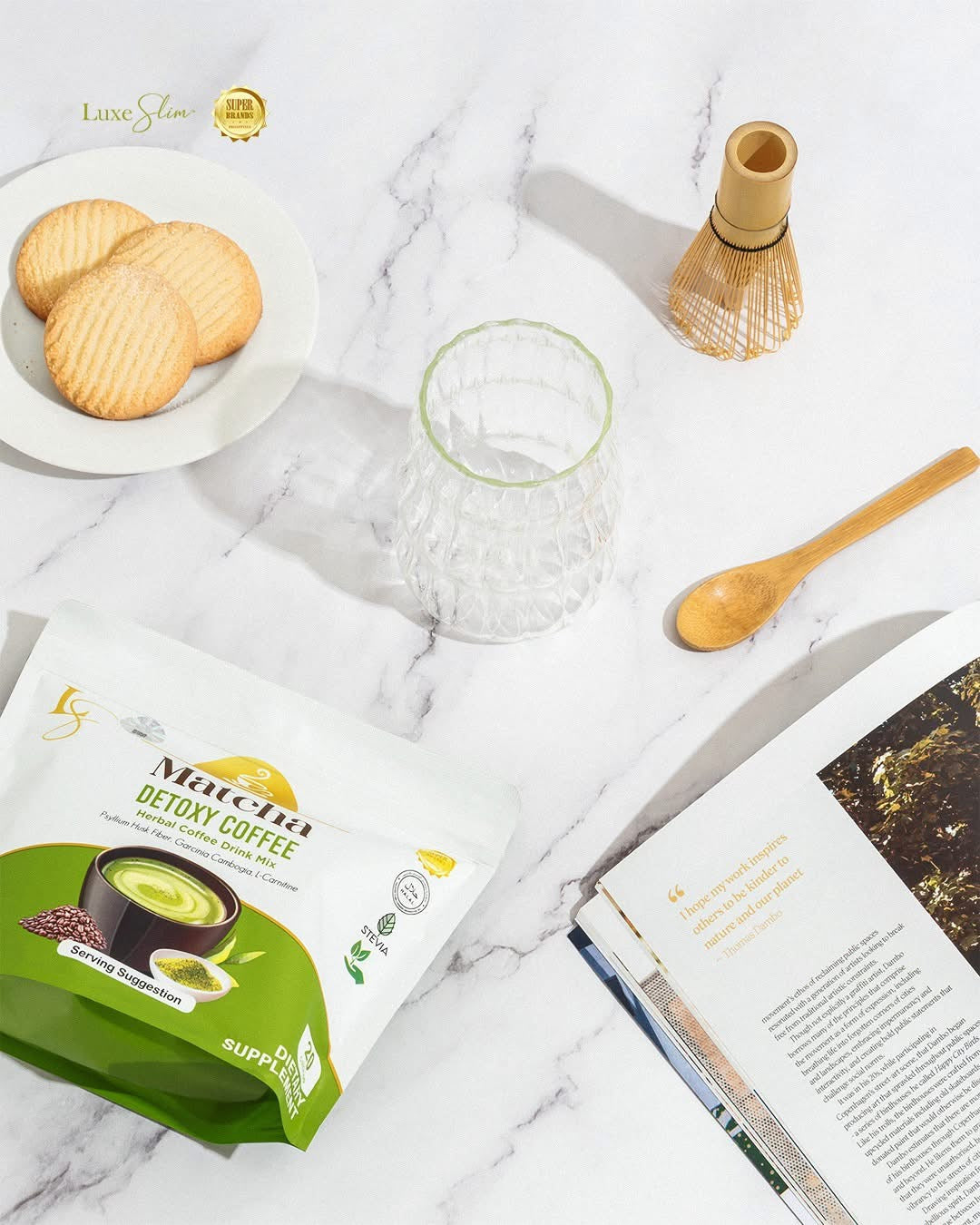 Luxe Slim Matcha Detoxy Coffee 8 sachets