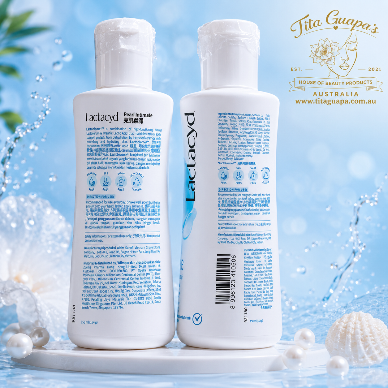 Lactacyd Pearl Intimate Daily Feminine Wash 150 mL