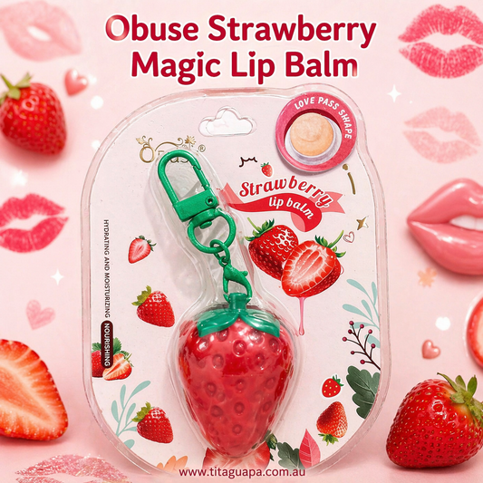 Obuse Strawberry Magic Lip Balm