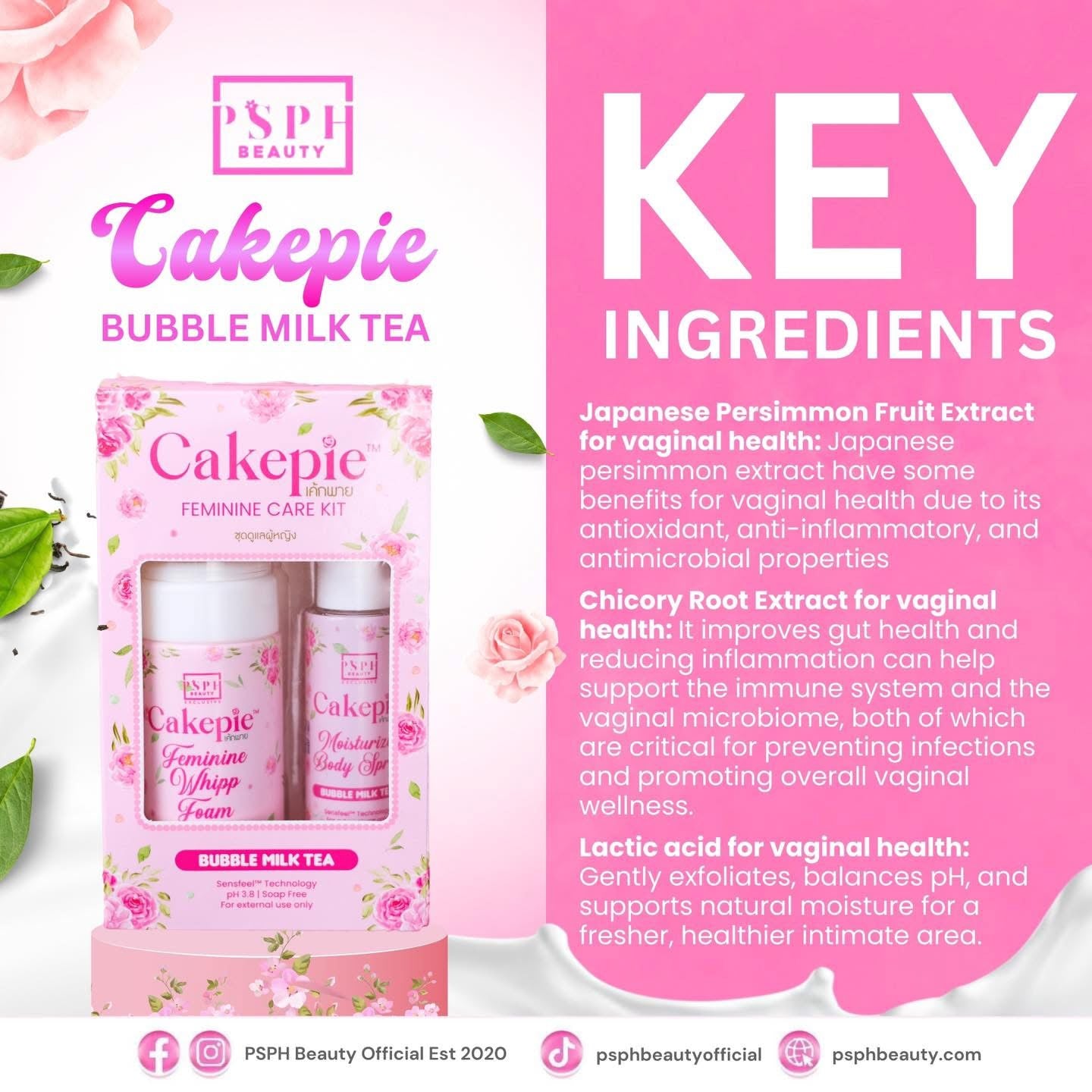 Cakepie Feminine Care Kit - Bubble Milk Tea